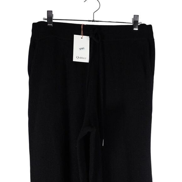 New Quince Women’s Black Mongolian Cashmere Sweatpants Joggers Medium 3751 - Picture 5 of 11